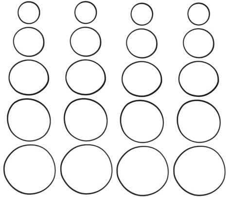 CIYODO 20 Piezas Anillos de Alimentación Flotantes para Peces Barrera Redonda para Plantas Acuáticas Accesorios para Acuarios para Bettas y Peces Dorados