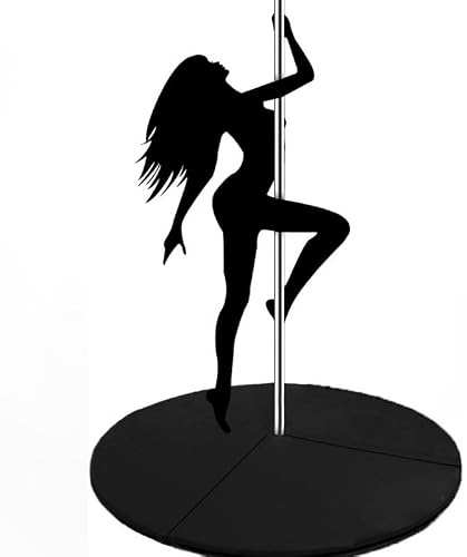 ZHCPDM Tapis de Pole Dance 120/150/160cm, Absorption Chocs Haute Densité, Protège-Sol Antidérapant en PU, Rembourrage Coton Perlé, Réduction Bruit Appartement – Facile à Nettoyer (Size:120 * 10cm)