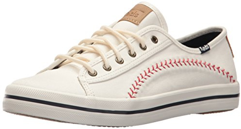 Keds Kickstart Pennant, Sneaker Womens, Cream, 8 Medium