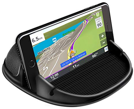CINATI Supporto Smartphone per cruscotto Auto in Silicone antiscivolo, per iPhone 16 15 14 13 12 11 Pro Max XS Max X XR 8 /Samsung Galaxy/Huawei/One Plus//GPS/Xiaomi