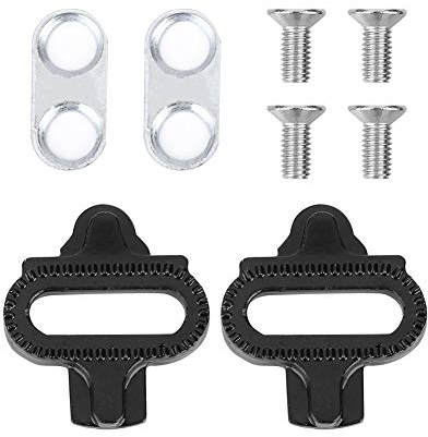 VGEBY1 Bike Cleat Set, Bike Pedale Cleats Set Fahrradschuhe Pedalgriff mit Distanzscheiben, Schraubenbolzen für SPD-Pedale