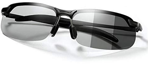 Occhiali Da Sole Polarizzati Fotocromatici Al-Mg Metallo Cornice Ultra Leggero per Uomo e Donna Protezione 100% UVA UVB Rectangular Sportivi Ciclismo Occhiali Guida Biking Golf