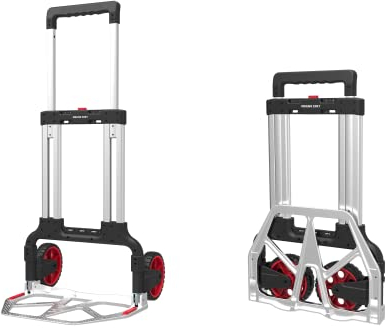 Magnacart Faltbare Sackkarre - Tragfähigkeit bis zu 125KG - Transportwagen - 50 x 52 x 107 cm - Leichtes Aluminium