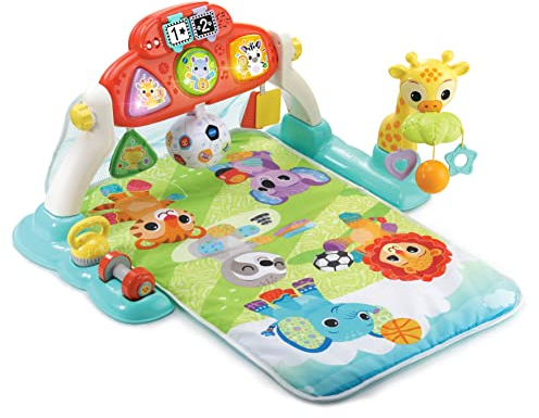 VTech Baby - Babys Sportspieldecke – 4-in-1-Spielmatte mit Musik – Abnehmbares und neigbares Spielboard – 2 Spielmodi: Musik und Entdecken – Für Babys ab der Geburt [Exklusiv bei Amazon]