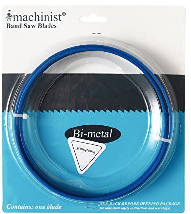 Imachinist S6412121418SS M42 64-1/2 Long, 1/2 Wide, 0.025 Thick, 14/18 TPI, Variable Teeth, Bi-Metal Bandsaw Blades for Cutting Stainless Steel, Hard Metal, SS