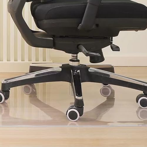 Bodenschutzmatte Bürostuhlunterlage PVC Schreibtischmatte Stärke: 1 mm Kratzfest Transparente Fußmatten für Hartböden und Essensbereich Schreibtisch Einfach zu Reinigen