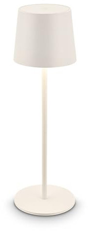 BRILONER - Lampe de table sans fil LED IP44 avec touch, dimmable, batterie et source lumineuse interchangeables, lampe de chevet sans fil, lampe de salon à poser, lampe chevet,11x33 cm, blanc ancien