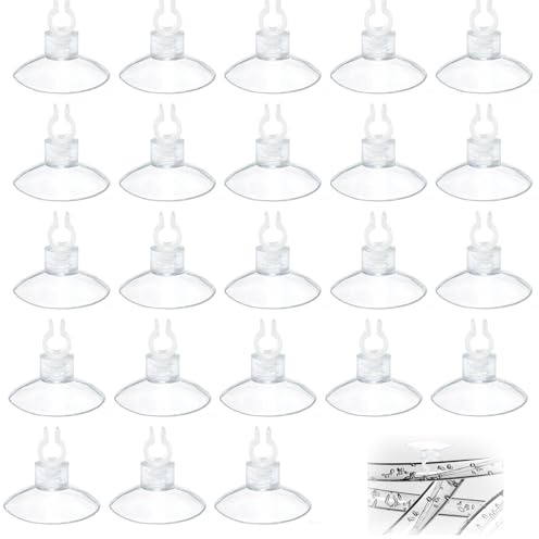 SHENYI 100 Pack Aquarium Suction Cup Clips,Strong Suction For Fish Tank Air Tubing, Decorations, And Water Pumps Durable, Easy-To-Use Accessories For Freshwater & Saltwater Aquariums