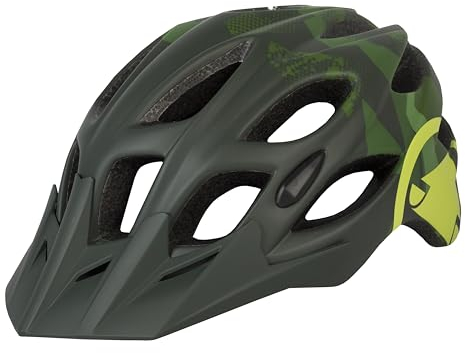 Endura Unisex Erwachsene Hummvee Jugendhelm | Leichte Konstruktion | Rennrad oder Mountainbike | Stylisches Design Helm, Grau Tarnmuster, Einheitsgröße