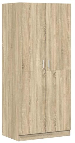 vidaXL Armadio Compatto Elegante Robusto con Scomparto e Asta Arredo Guardaroba Appendiabiti Organizer Casa Rovere Sonoma 80x52x180 cm in Truciolato