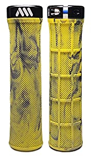 All Mountain Style Fahrradgriffe Berm Grip Model | Fahrradlenkergriffe Lenker Handgriffe MTB | 135 mm - 100 g | Feste und leichte Befestigung der Griffe am Fahrradlenker | Ideales MTB-Zubehör