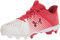 Under Armour Men's Leadoff Low Rubber Molded Baseball Cleat Shoe, (600) Red/White/Stadium Red, 15