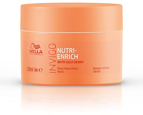 Wella Professionals Invigo Nutri Enrich Deep Nourishing Mask – tiefenwirksame Haarmaske mit Vitamin E und Panthenol – intensive Haarpflege für kaputtes Haar – glättende Haarkur gegen Frizz – 150 ml