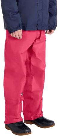 Mountain Warehouse Pakka Kids Waterproof Over Trousers Bright Pink 9-10y