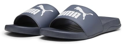 PUMA Unisex Popcat 20 Slide-Sandalen, Inky Blue Puma White, 40.5 EU