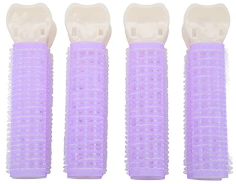 Clips Volumateurs de Racine de Cheveux, évitent les Dommages Chauffage 4 Pièces Pinces Moelleuses de Racine de Cheveux Creuses Violet pour un Usage Quotidien