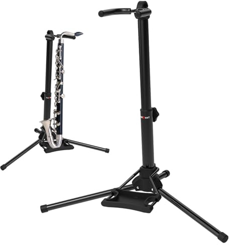 ZORQ Electric Blowpipe Stand | Stable Metal Stand,Wind Instrument Stand for Digital Wind Instrument, Adjustable Height, Wind Instrument Accessories