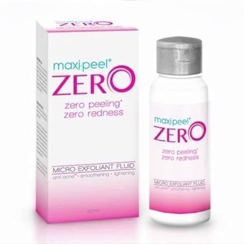 Maxipeel Zero Micro Exfoliant Fluid, Zero Peeling Zero Redness, Anti-Acne Smoothening Treatment, 60ml
