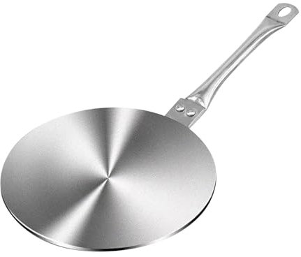 F Fityle Piastra di convertitore di cob induzione multifunzionale per tutti i tipi di piano cottura con base di induzione a manico lungo per friggere pentole, 28 Cm