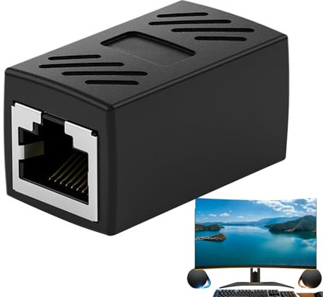 Extender du câble Ethernet, coupleur de câble Ethernet - Connecteur de câble réseau,Accessoires réseau à Longue Distance Powerline pour surveiller Les Ordinateurs Mobiles de Jeu