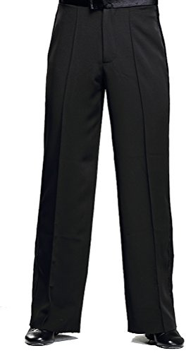 YILINFEIER Dance Studio Pants Black Dance Pants for Men Latin Jazz Ballroom Samba Straight Wide Leg Mens Sweatpants Baggy (as1, Numeric, Numeric_32, Regular, Regular)