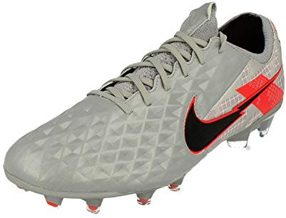 NIKE Legend 8 Elite Mens Football Boots CW0518 Soccer Cleats (UK 7 US 8 EU 41, Metallic Bomber Grey Black 906)