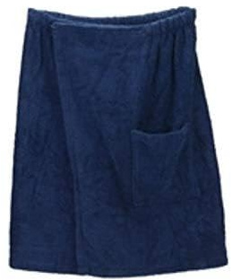 ARTG Towelzz® XXL Kilt de Sauna pour Homme (Taille jusqu'à 170 cm) – Bleu Marine