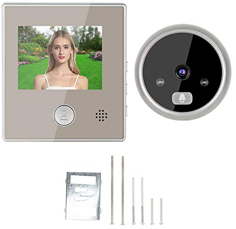 Sonnette vidéo, visionneuse numérique de sonnette vidéo, caméra de porte de système d'accès de sonnette vidéo de vision nocturne de 3 pouces avec grand angle de 105 ° pour bureau à domicile