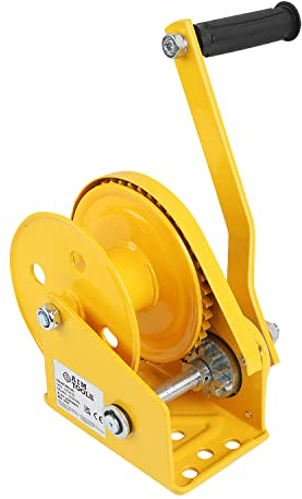 AIM Tools Verricello Manuale 2600 lbs 1180 kg Carichi Pesanti Argano a Manovella con Freno Automatico per Tirare e Sollevare Auto, Barche e Camion 325938