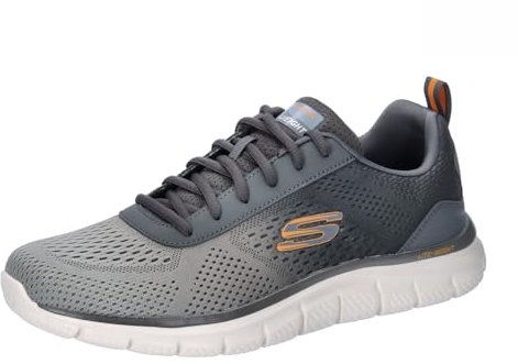 Skechers Herren Track Ripkent Training Shoes, Olive Mesh Synthetic, 45 EU