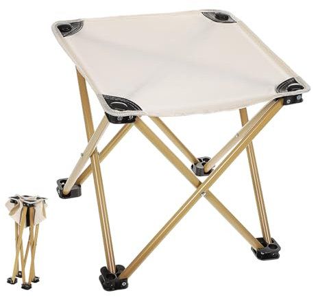 Yardwe Klapphocker Outdoor Campinghocker Picknickhocker Tragbarer Stuhl Zusammenklappbarer Hocker Für Wandern Reisen Angeln Campingbedarf