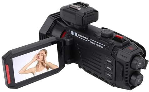 4K Digitalkamera för Fotografering, Videokamera -Videokamera, 53MP Autofokus Vlogging Camera med 50x Digital Zoom, 3 Tum Färg Display Compact WiFi Camera för Resor (Svart)