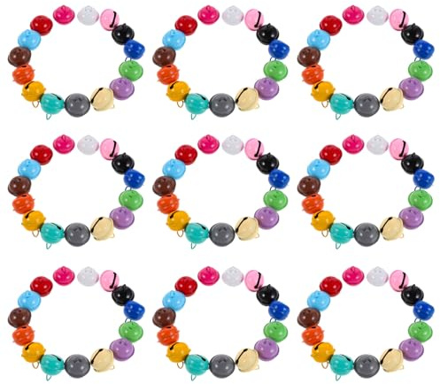 BESPORTBLE 100pezzi Campanellini Piccoli per Collare Cani Color Caramella Campanellini Rumorosi per Collare Gatti Ciondoli Decorativi per Animali Domestici Accessori per Cani per Animali Dome