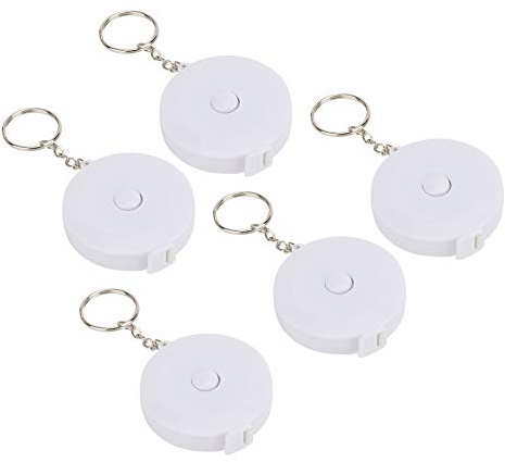 Fockety Fiskmätlinjal, Exakt Bärbart Verktyg för Fiskeentusiaster, Vattentät PVC, 5-pack