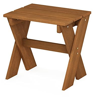 Furinno Tioman Tavolino da Esterno in Legno Duro Portafiori, Meranti, Naturale, 45.2 (W) x 43.9 (H) x 35.1 (D) cm