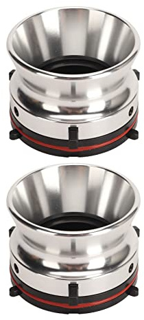 Yunir Adaptateurs de Moyeu NAB, 1 Paire D'ouvreur Professionnel en Alliage D'aluminium Poli de Bobine à Bobine de 10 Pouces, pour Studer, pour Akai, pour Teac (SILVER)