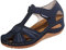 AEGJEGVD Sandales Femme Ete Confortable Orthopedique Chaussures AntidéRapantes Respirantes Sandales Et Nu-Pieds BohêMe à Bout Fermé Sandales Avec Talon Plateforme Comfy Semi Trailer Sandales