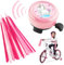 JOAASU Fahrradklingel Kinder, 1 Pair Kinder Fahrrad Luftschlangen, Fahrradklingel Kinder Mädchen, Kinder Fahrradzubehör, Fahrradlenker Streamer, für Jungen Mädchen Geschenke