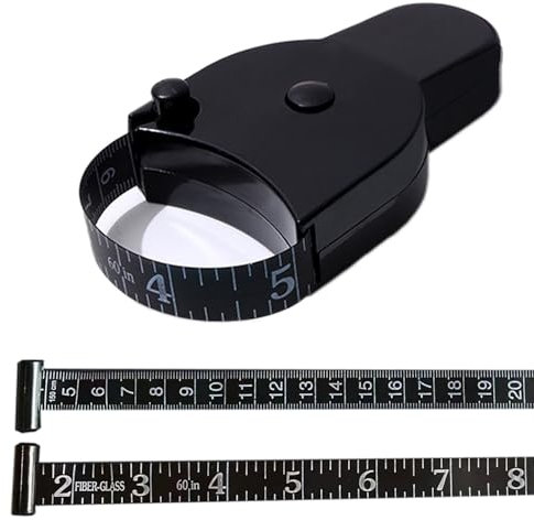 Ruban à Mesurer Corporel, Suiyeejan Ruban à Mesurer de 150 cm / 60 Pouces, Ruban à Mesurer Souple, pour Tailleur pour Couture et Mesurer Tour de Taille Hanche et de Bras