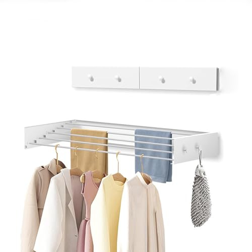 Buithafu Tendedero Plegable para Montaje en Pared, soporta hasta 25 kg,