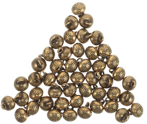 Cabilock Botones Decorativos Redondos de Metal para Coser, 50 Unidades Tamaño, Botones Vintage de Cheongsam y Hanfu, Cierre Firme para Ropa Tradicional y Disfraces Asiáticos