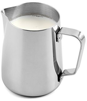 Weis bricco per Latte da 200 ml, in Acciaio Inox, Argento, 6 x 6 x 7 cm