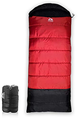 IVEQRR Schlafsack Erwachsene Kinder Damen und Mann |3-4 Jahreszeiten| Outdoor daunenschlafsack für Camping und Bergsteigen | leicht und kompakt | Extreme Temperatur -10