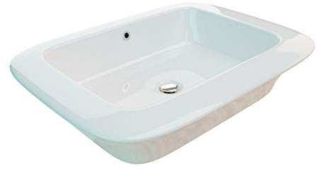 Keramik Aufsatzwaschbecken Waschtisch Waschschale Waschbecken weiß 60cm KBW275