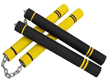 Xrten 2pcs Sticks d'arts Martiaux pour Enfants Durables, Bâtons D'entraînement en Mousse Légers Adaptés aux Débutants