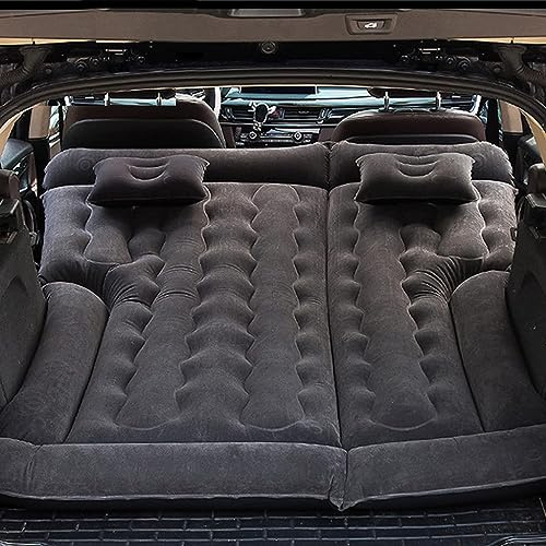ORDALI Matelas Gonflable de Voiture pour Audi A6 C7 Avant A6 C7 Allroad A6 C8,Lit d'air Pneumatique Plus épais Portable Pliant Voyages Matelas avec Pompe Lit Gonflable,Black