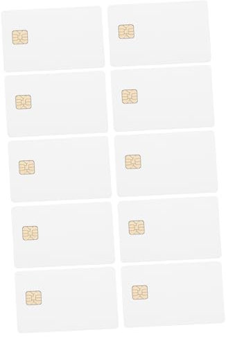 Gatuida 10stücke Chipkarte Ic-Karten Weiße Karten Mit Chip PVC-Karten Blankokarten Mit Chip Weiße Kreditkarte Blanko-PVC-Karte Smart-ic-Karten Chip-PVC-Karte Karte Kb Speicher Zutrittskont