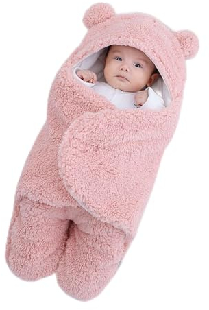 Danolt Pink Schlafsack Baby 0-3 Monate Pucksack Baby Babyschlafsack Neugeborene