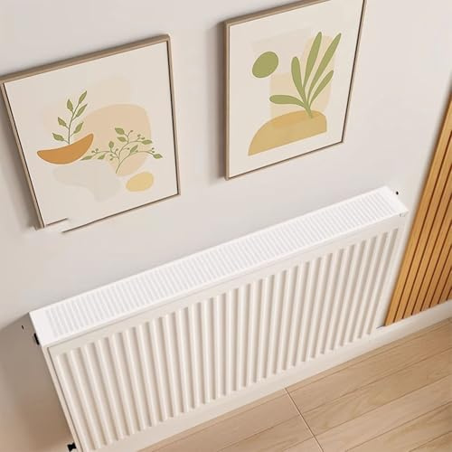Copertura per radiatore, copertura antipolvere per radiatore per bloccare la polvere decorativa, magnete integrato fisso, per soggiorno/camera da letto/cucina, bianco (30 cm)