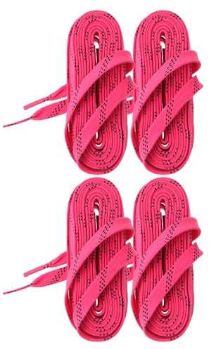 Ciieeo 2 pares de cordones encerados para patines de hockey sobre hielo - Cordones de repuesto para zapatillas deportivas de poliéster para patines de hockey sobre ruedas para hombre y mujer